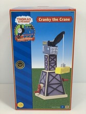 2001 Thomas  Friends CRANKY THE CRANE - Learning Curve - Wooden Railway - NEW
