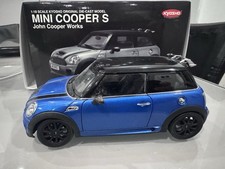 1/18 KYOSHO Mini Cooper S John Works Blue Small Roof Area Paint New MEGA RARE❤️