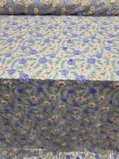 Lavender And Blush 3d Floral Lace Fabric Sold By The Yard Embroidery For Dress