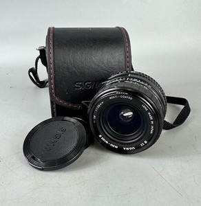 Sigma 28mm f/2.8 Mini-Wide ii Minolta Mount Manual Prime Lens With case & Caps