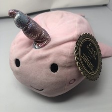 FAO Schwarz 17  Narwhal Plush Stuffed Animal Toy with LED Lights and Sound New