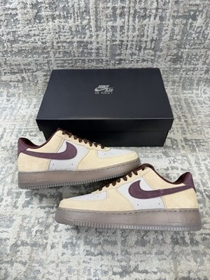Größe 10 - Nike Air Force 1 07 PRM Linen Burgundy Crush IQ3408-286