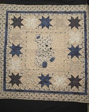 Handmade Quilt 36x36 Baby Toddler Crib Blanket Lap Throw Teddy Bear Patchwork
