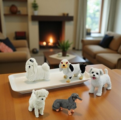 20 Piece Dog Collection Cake Toppers (Size: 2