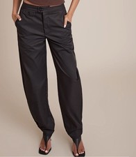 Tall Women’s Black Solid Flat Front Straight Leg Dress Pants w/ Pockets Button/z