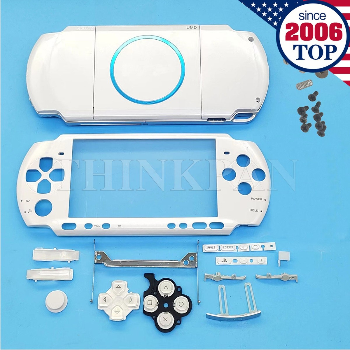Replacement Full Housing Shell Case Buttons For Sony PSP 3000 9
