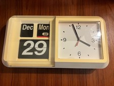 1970s/ 1980s Wall Flip Clock Rare Vintage Retro