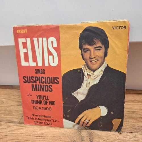 ELVIS PRESLEY - 1969 Vinyl 45rpm 7” - SUSPICIOUS MINDS