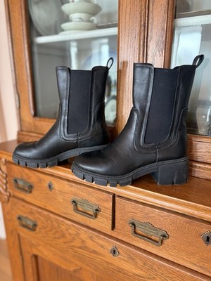 Unbranded Size 9 Womens Black Vegan Leather Chelsea Boots