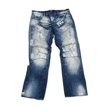 PRPS Jeans Mens 36x30 Blue Straight Leg Jeans - Preowned