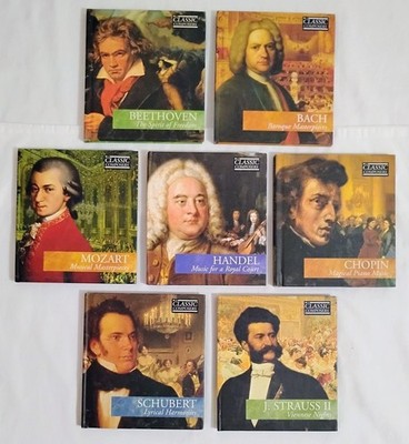 Classic Composers Music CD Collection 7 Discs, Biographies & More