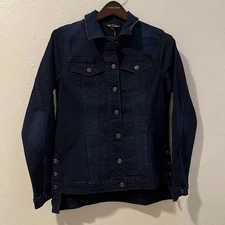 DG2 by Diane Gilman / Dark Wash Denim Jacket / Small