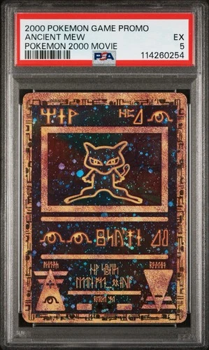 Pokemon TCG 2000 Ancient Mew Movie Promo Holo Pokemon Card PSA 5
