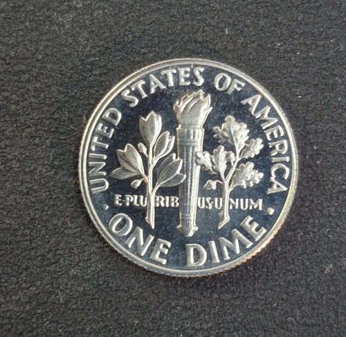 1980 S placcato proof Roosevelt Dime 10C come nuovo - Foto 4 di 4