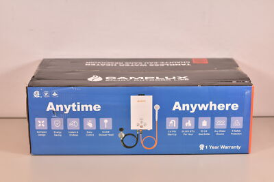 #ad #ad CAMPLUX 2.11 GPM Outdoor 8L Portable Propane Gas Tankless Water Heater in Grey $135.99