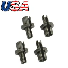 4x Brake Clutch Cable Adjuster 8mm Pair black Anodized w/ Larger Adjusting Nut