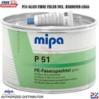 MIPA P51 Fibreglass Body Filler 1KG Green – Waterproof Car Putty + Hardener