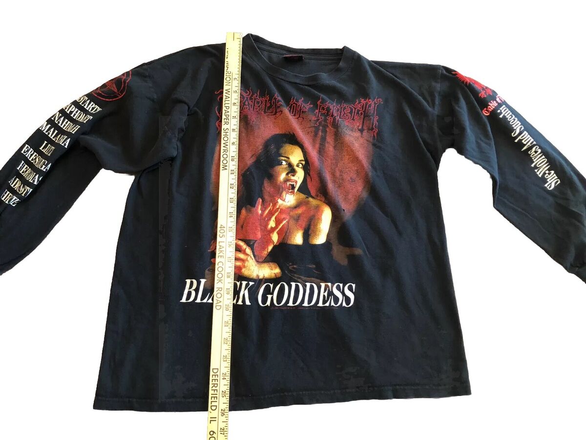 Vintage Cradle Of Filth Black Goddess Long Sleeve Metal Vintage Cradle Of Filth Black Goddess Long Sleeve Metal
