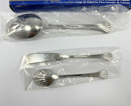 Oneida 18/10 Edelstahl 3-teiliges Hostess Set makellos SARATOGA - Bild 3 von 3