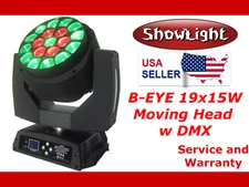 ⭐SHOWLIGHT B-Eyes Big Bee Eye 19x15W Zoom Wash Moving Head w DMX (K10 Clay Paky⭐