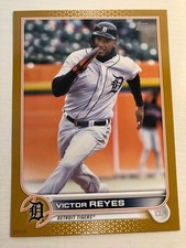 2022 Topps Series 1 Jumbo 5x7 01/10 Gold Victor Reyes Tigers 252