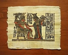Egyptian Genuine Papyrus, Hand Painted - (#031)