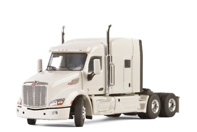 WSI 33-2025 Peterbilt 579 3-Axle Tractor w/Mid-High Sleeper - White 1/50 MIB