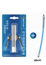 Grease Gun Coupler High Pressure Quick Release Lock Oil Nozzles with hose