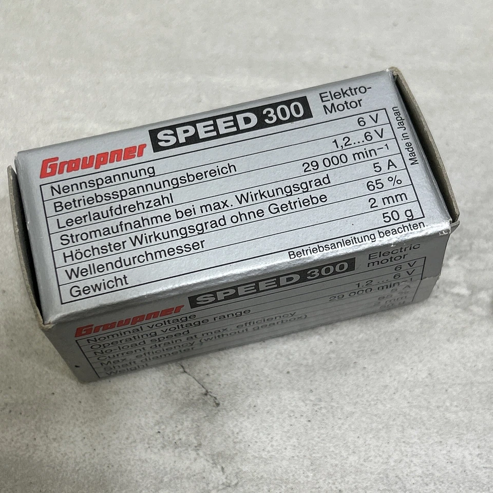 Graupner Speed 300 6V Elektromotor Motor RC 3306 Modellbau (Robbe) NEW - Image 3 of 4