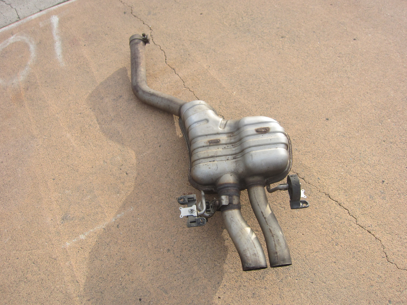 Bentley Flying Spur- RH Rear Exhaust Muffler W/ Pipe - P/N 3W0253611A