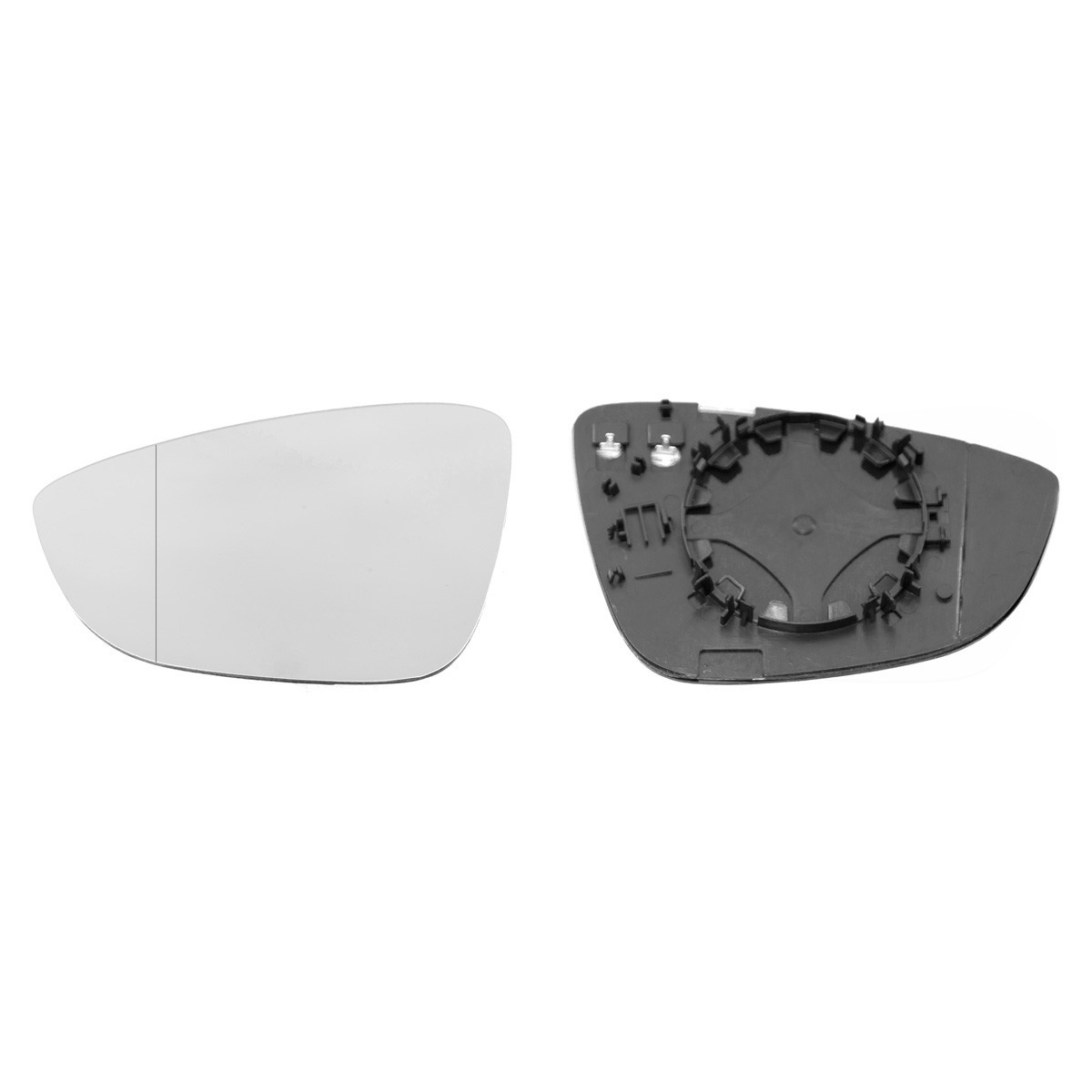 VOLKSWAGEN SCIROCCO 2008->2017 DOOR MIRROR GLASS ASPHERIC, HEATED & BASE,LEFT
