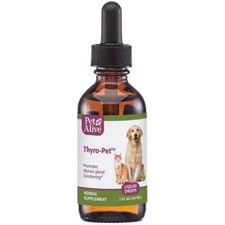 PetAlive Thyro-Pet for Cat  Dog Thyroid Health - 2 fl oz - Newest Exp.