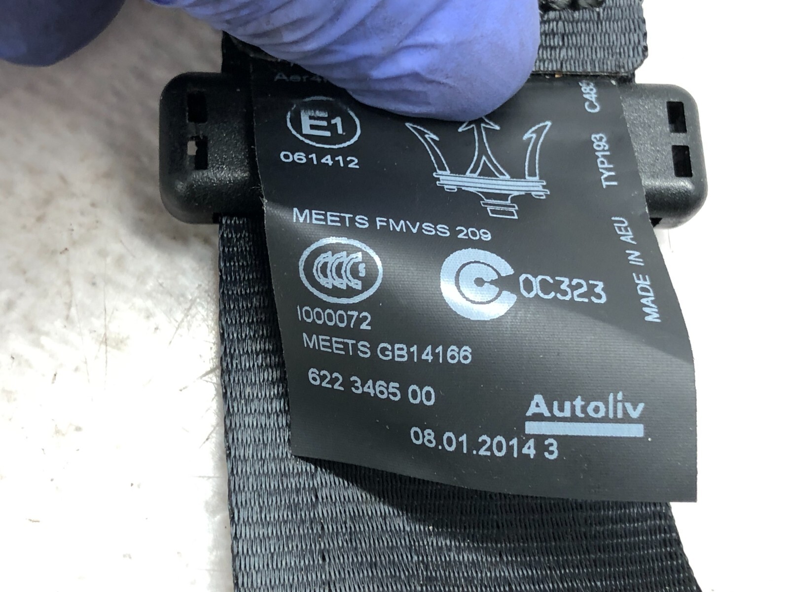 2014-2021 MASERATI QUATTROPORTE AWD LEFT DRIVER REAR SEATBELT RETRACTOR OEM