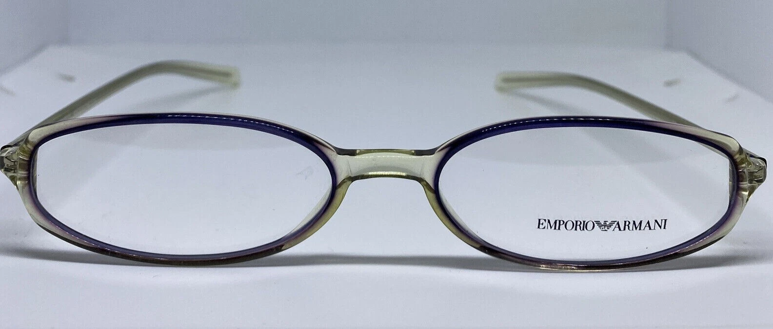 Emporio Armani EA9017 7X4 Transparent Purple Oval Eyeglasses Frame 51 17 135