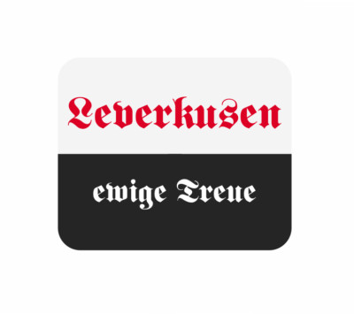 Mousepad Fahne Flagge Leverkusen ewige treue Mauspad