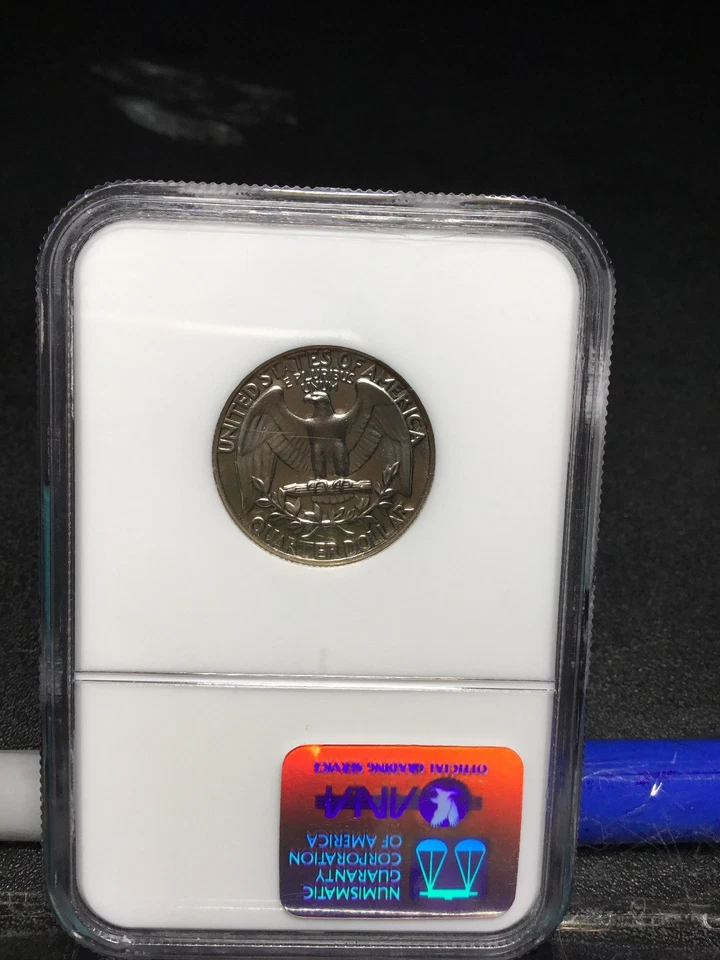 1967 Washington Quarter, MS68 Cameo, Certified, 8655 - Image 4 of 4