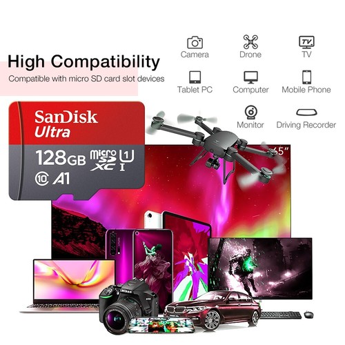Sandisk Ultra microSD Card 64gb U1 A1 C10 140/Mbs Android, Apple, Switch, GoPro - Picture 7 of 7