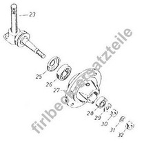 Radlager Radlagersatz Lagersatz Lager Vorderachse JOHN DEERE LANZ 300 500 700