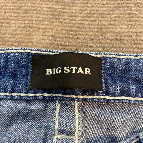 BIG STAR Jeans Womens 33 Blue Denim Stretch Embroidered Comfort Fit Straight Leg - Picture 6 of 13