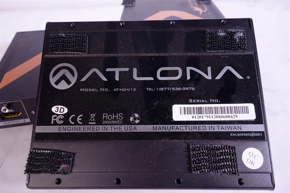 Lote de 4 Amplificadores Distribución Atlona Modelo AT-HD-V12 Foto 3 de 3