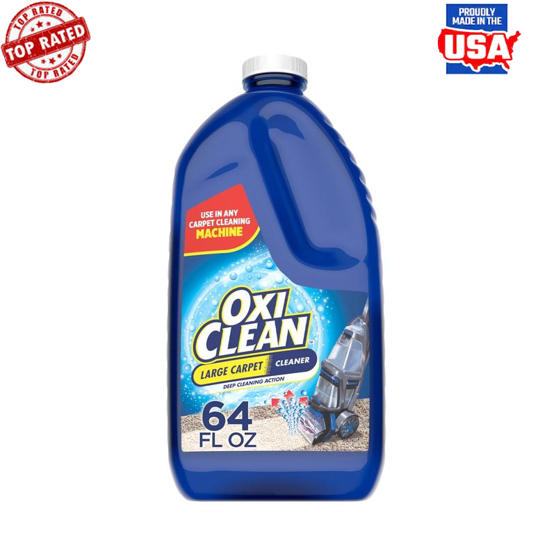 Carpet Cleaner Liquid 64 fl oz Oxygen Deep Clean Stain Remover Solution New-image