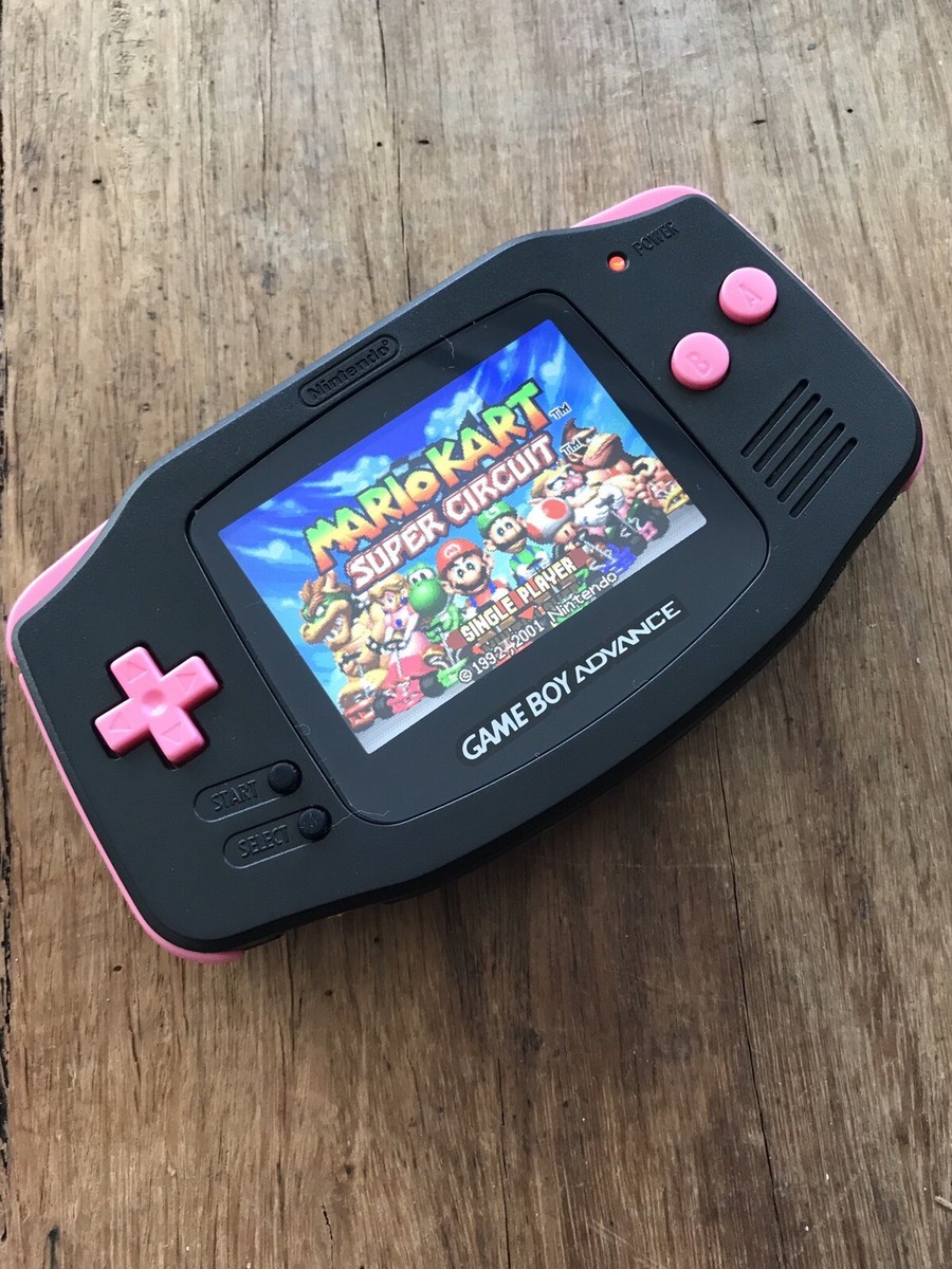 Nintendo Gameboy Advance GBA AGS-101 All Pink Black Handheld