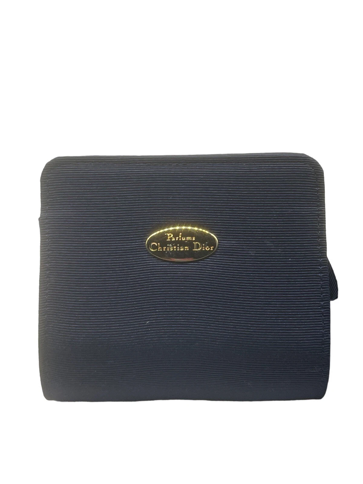 CHRISTIAN DIOR Parfum Bleu Marine Sac Cosmétique Etui Voyage Pochette avec Miroir