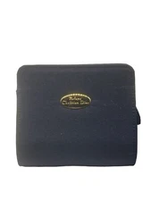 CHRISTIAN DIOR Perfume Navy Blue Bag Cosmetics Case Travel Pouch With mirror