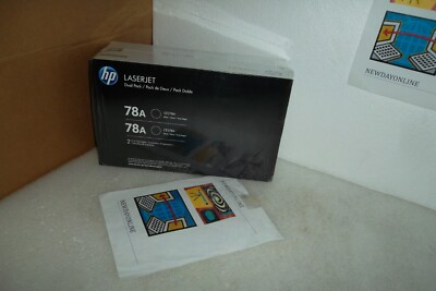 HP 78A Toner Black Dual-Pack for LaserJet M1536 P1566 P1606dn CE278A CE278D NEW