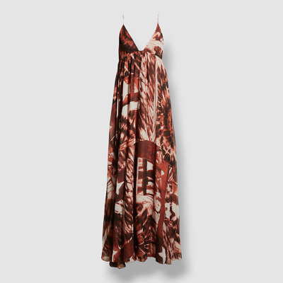 knit maxi dress sleeveless Madelyne Knit Sleeveless Maxi Dress in crimson stripe