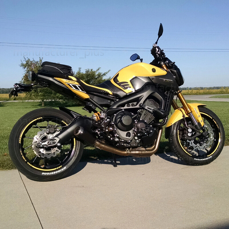 パーツ Full exhaust Yamaha mt09/xsr900 2 pipes For Yamaha MT-09 FZ09 XSR900 2021-2024 Full Exhaust System Header