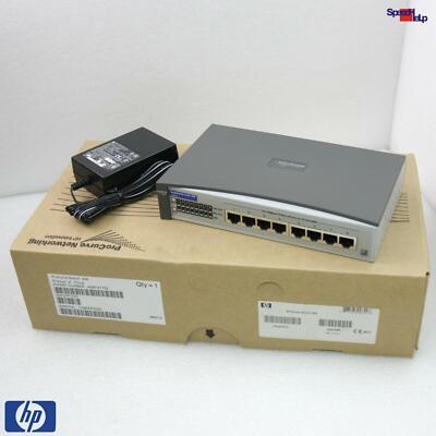 NEU NEW HP PROCURVE SWITCH 408 8-PORT HUB ETHERNET RJ45 10/100MBIT J4097-61702