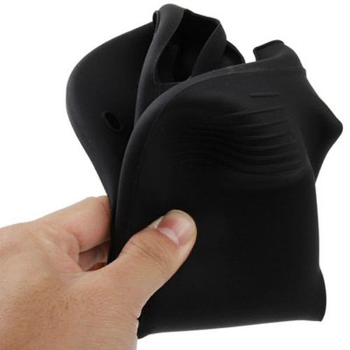 Pack 3 en 1 Wii U Gamepad : Housse silicone Noir Chargeur USB Protection écran - Photo 19/50
