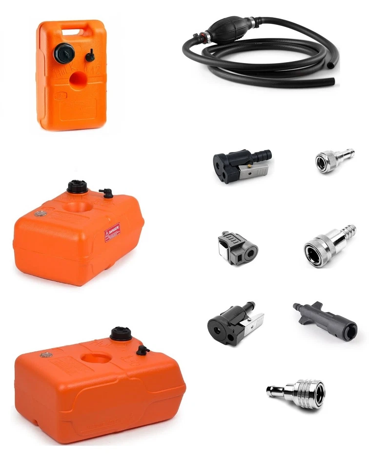 NAUTIKA Benzintank Benzinschlauch Pumpball Motoranschluß Benzinanschluß Außenborder Boot